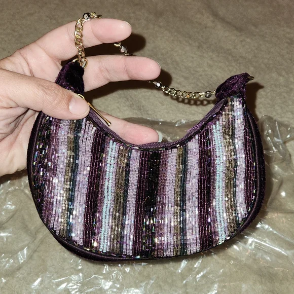 🎉🌹HP🌹🎉Liz Claiborne Beaded Evening Hand Purse - Picture 9 of 10